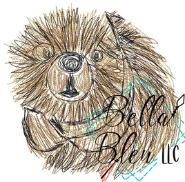 BBE Beaver Animal Scribble Sketchy