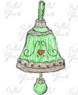 BBE Christmas Bell Scribble Sketchy