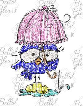 BBE -  Bird with Umbrella  Scribble