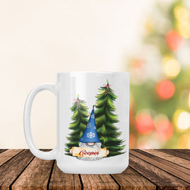 TSS Christmas Blue Gnome Mug sublimation design