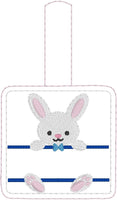 DBB Baby BUNNY Boy and Girl Set snap tab Diaper Bag EASTER Tag for 4x4 hoops