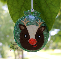 BBE - ITH Christmas Red Nosed Reindeer Ornament