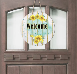 TSS Bumblebee Round Door Sign sublimation design