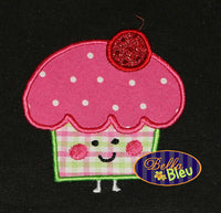 BBE - Kawaii Cupcake topped with a Cherry Applique