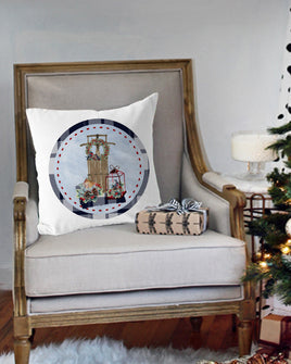 TSS Christmas Sled and Bird Pillow sublimation design