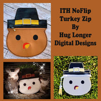 HL ITH No Flip Turkey Zip HL5719 embroidery file