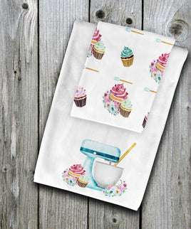 TSS Cupcake Hand Towel set sublimation design