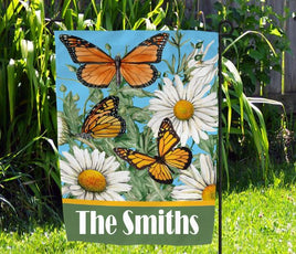 TSS Butterfly & Daisy Garden Flag sublimation design