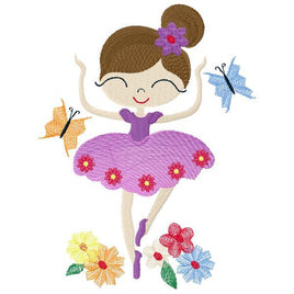 DED Girl dancing with butterflies