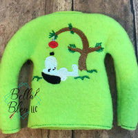 BBE -  ITH Elf "Christmas Tree with Inspired Beagle Dog" sweater shirt