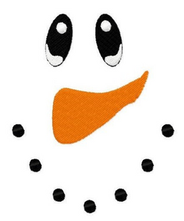 TIS A real sweet snowman face