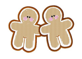 TIS A2 little gingerbread collies applique