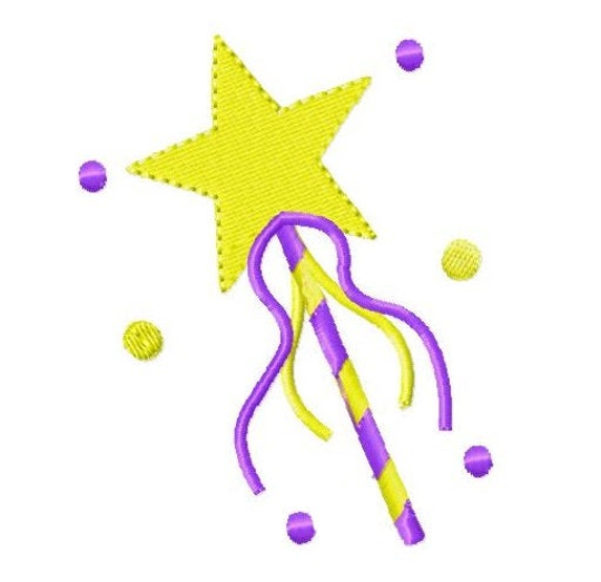 TIS New princess wand embroidery design