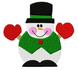 TIS Snowman with mittens