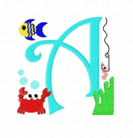 TIS Fish Alphabet Font Set
