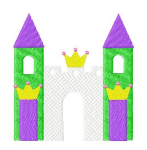 TIS New princess castle embroidery design