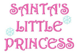 TIS Santas LIttle Princess words