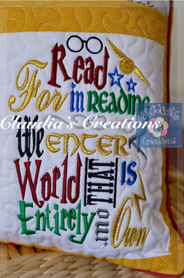Wizardry Embroidery Saying