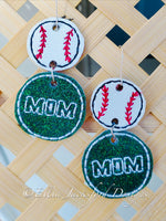 EJD ITH Baseball Mom Earrings