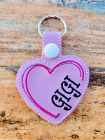 EJD Gigi Heart Keyfob