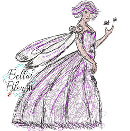 BBE Butterfly Fairy Scribble Sketchy