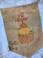 BBE Stacked Pumpkins Fall Harvest Scribble Sketch