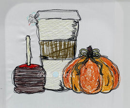 BBE Pumpkin Spice Latte Fall Harvest Scribble Sketch