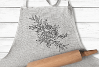 OE Floral Arrangement 1 Redwork Embroidery Design