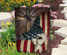TSS God and Country Garden Flag sublimation design