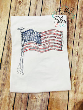 BBE American Flag Scribble Sketchy