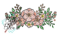 Floral Spray Scribble Sketch