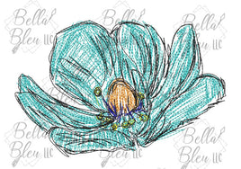 BBE Flower 3 Scribble Sketch