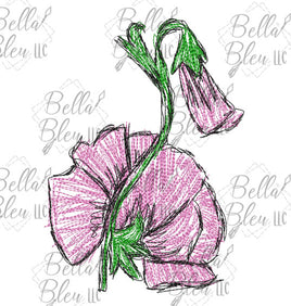BBE Flower 5 Scribble Sketch
