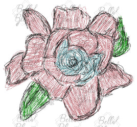 BBE Flower 7 Scribble Sketch