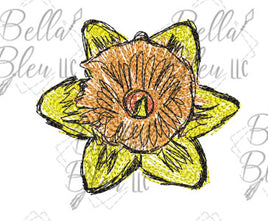 BBE Flower 8 Scribble Sketch