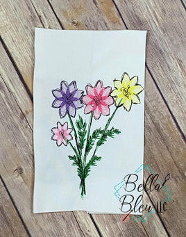 BBE Flower Bouquet Scribble Sketch