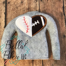 BBE - ITH Elf "Baseball/Softball & Football split"  sweater