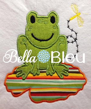 BBE - Frog on Lilypad applique