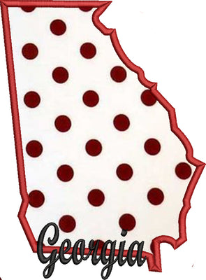 BBE Georgia State Applique with Signature