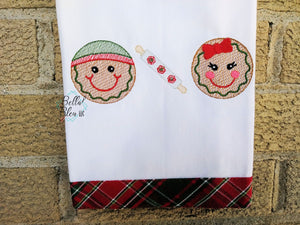 BBE - Sketchy Trio Christmas Gingerbread boy and girl Design