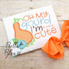 BBE - Oh My Gourd Fall applique Saying bean stitch Design 3 sizes