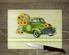 TSS Vintage Truck with Sunflowers sublimation design