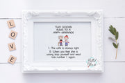 BBE - Golden Marriage Anniversary Rules Funny Saying sketchy