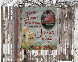 TSS Heaven Flag with Frame Personalizable Christmas flag sublimation design