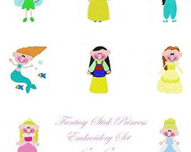 TIS Fantasy Princess Stick Kids Set