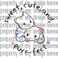 MDH Sweet Cute and Purr-fect SVG