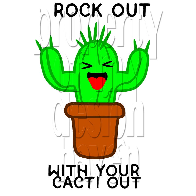 MDH Rock Out with your Cacti Out SVG