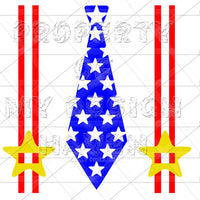 MDH American Suspenders and Tie SVG
