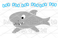 MDH Swimming Shark SVG