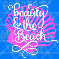 MDH Beauty and the Beach with seashell SVG